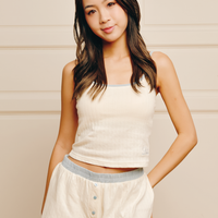 COZY POINTELLE PAJAMA SHORTS