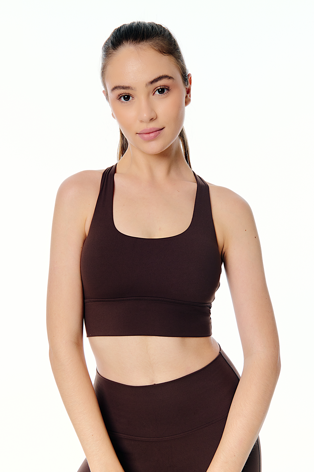 LOLA Activewear Malaysia | Espresso Bra for Medium Impact Workouts.