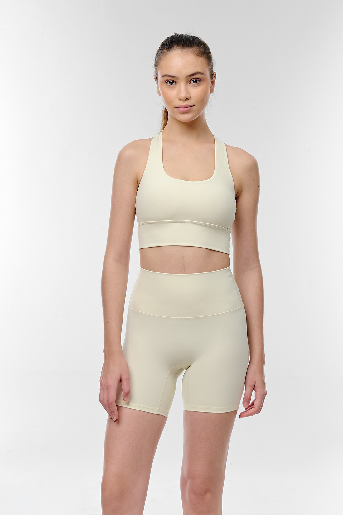 LOLA Sports Bra - Beige - Set Medium Support Malaysia