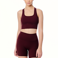 LOLA Malaysia | Supportive and performance Biker Shorts in Maroon.
