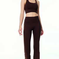 LOLA FIT CLUB | Women's High Waist Flare Pants | Soft Touch Fabric 