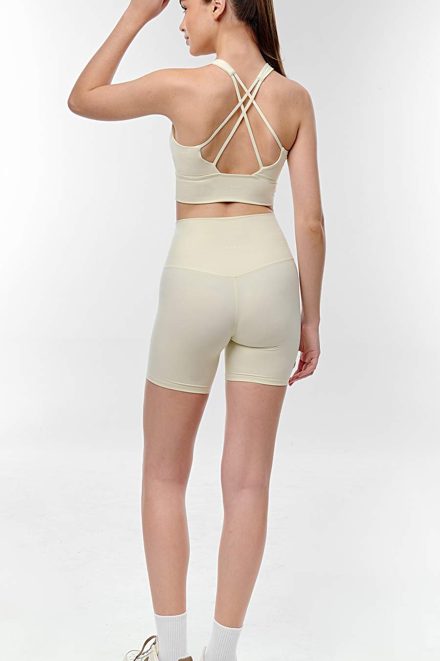 LOLA Malaysia | Flow Shorts in Cream | Medium Support and Compression. 