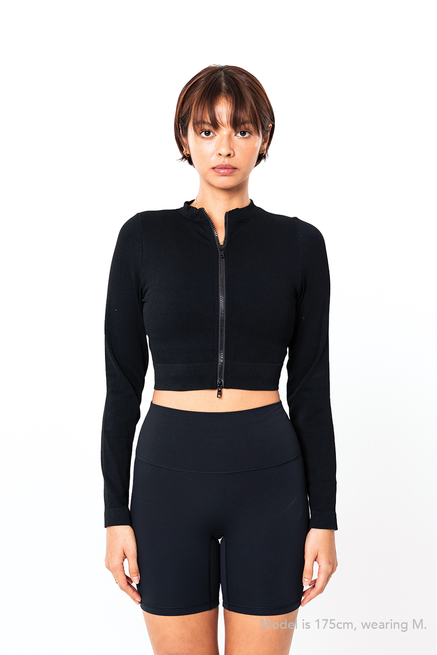 RIBBED MATCH POINT CROP JACKET